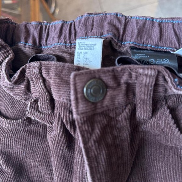 H&M Brown Corded Pants Age 7/8 Years - Picture 4 of 5